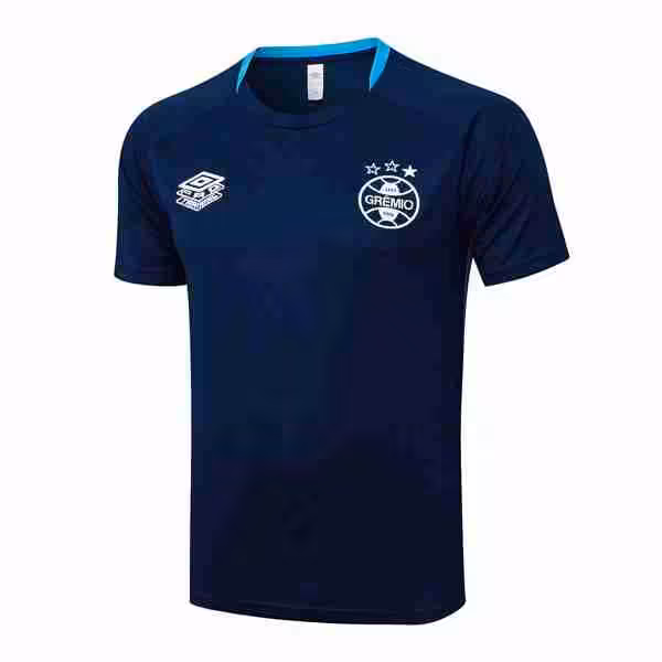 Camiseta Entrenamiento Grêmio FBPA 2025-2026 Azul 3 Thailandia Maglietta Calcio Formazione Gremio FBPA 2025 2026 Blu