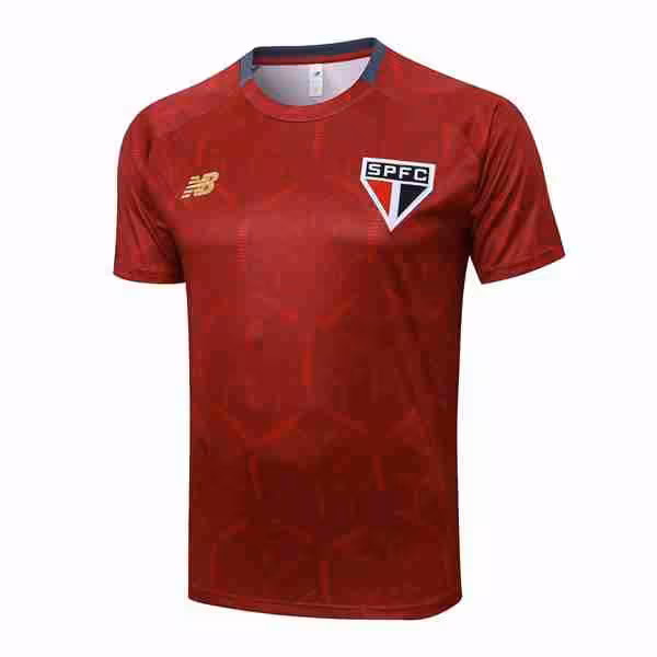 Camiseta Entrenamiento Sao Paulo 2025-2026 Rojo 3 Thailandia Maglietta Calcio Formazione Sao Paulo 2025 2026 Rosso